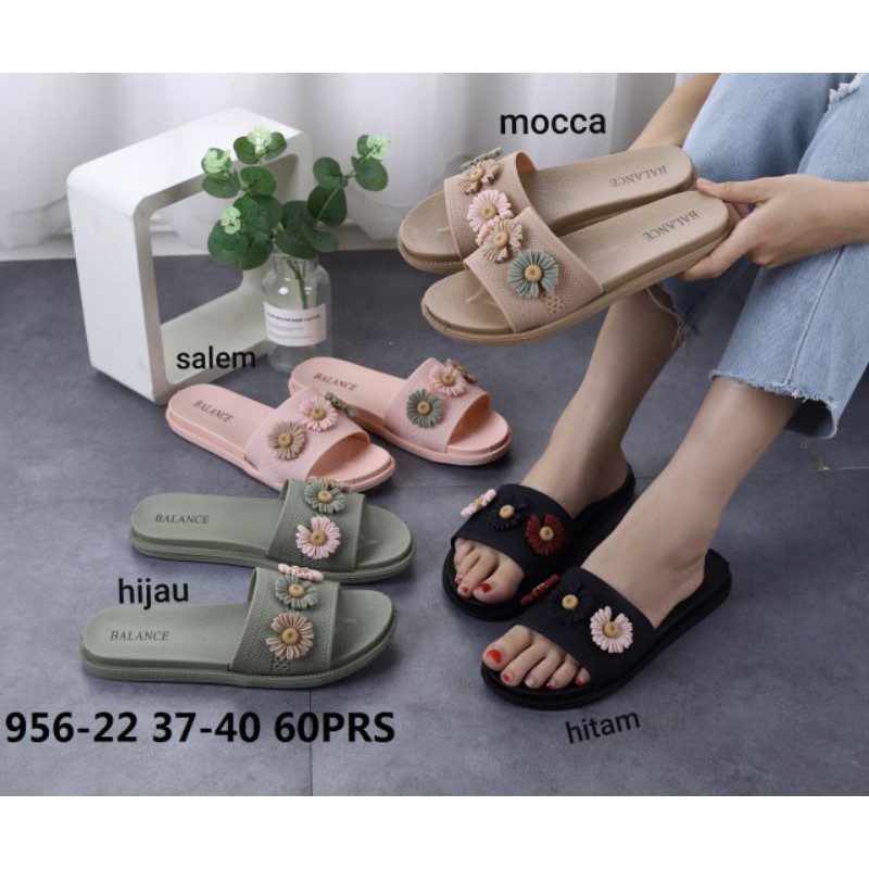 Sandal jelly kokop 956-22 bunga BLC