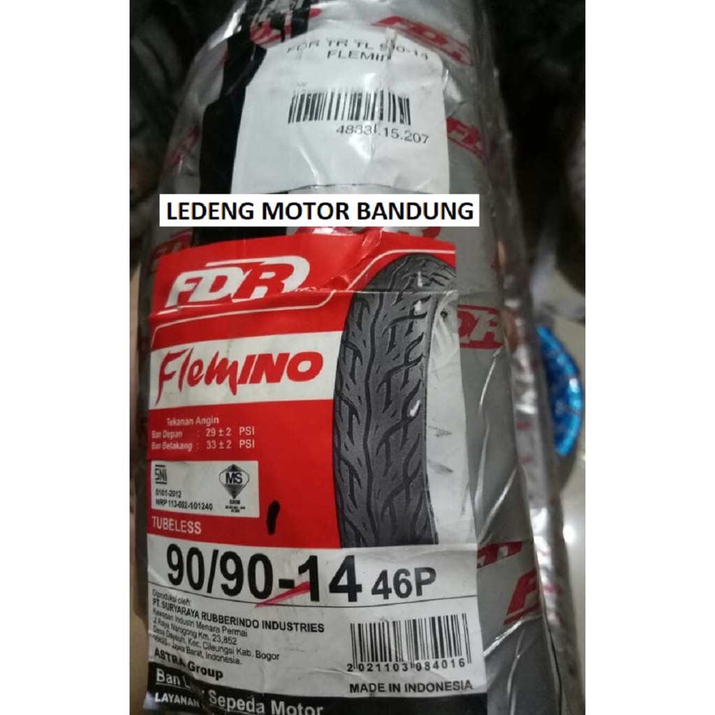 FDR 90/90-14 Flemino Tubeless Ban Motor Matic