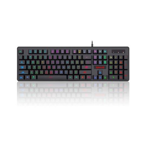 Keyboard gaming redragon membrane semi mechanical wired usb fullsize 104 keys dyaus 2 k509 rgb k509rgb k-509