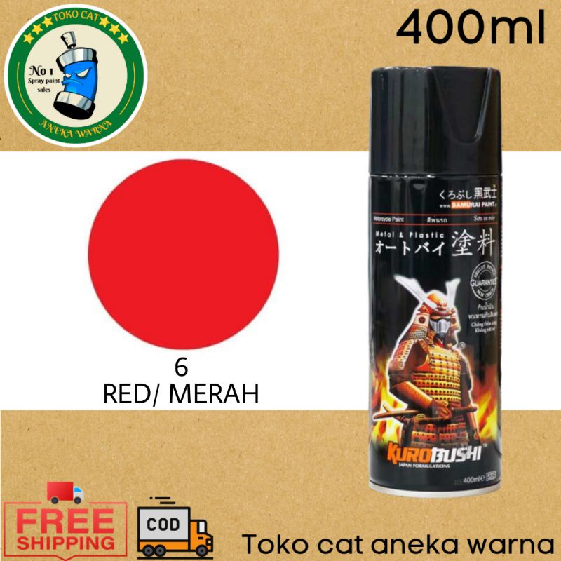 SAMURAI PAINT 9 RED MERAH 400ml cat semprot spray paint