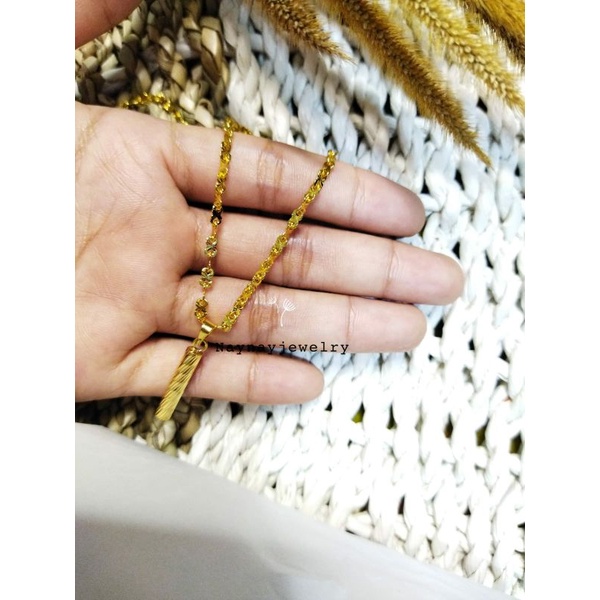 kalung koin temp bambu