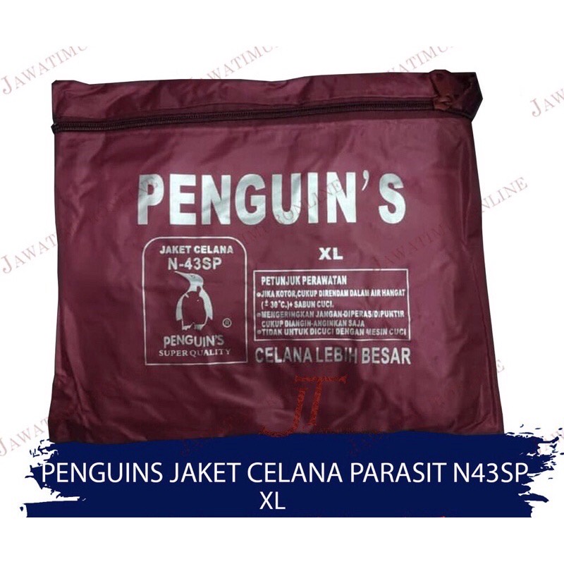 Jas Hujan PENGUIN Jaket Celana Penguin N 43 SP / N43SP / N-43SP SIZE XL BAHAN PARASIT ANTI AIR / JAS HUJAN PENGUINS / PINGUINS