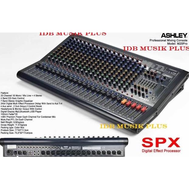 Mixer 20 Channel Ashley M20Pro M 20Pro M20 Pro Original Ashley
