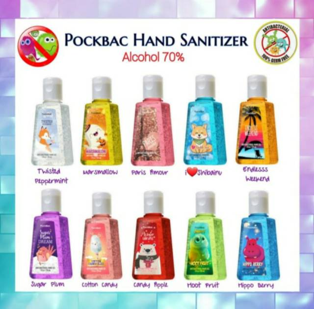 Holder Gantungan Tas + Hand Sanitizer Pockbac 29ml / Pocketbac