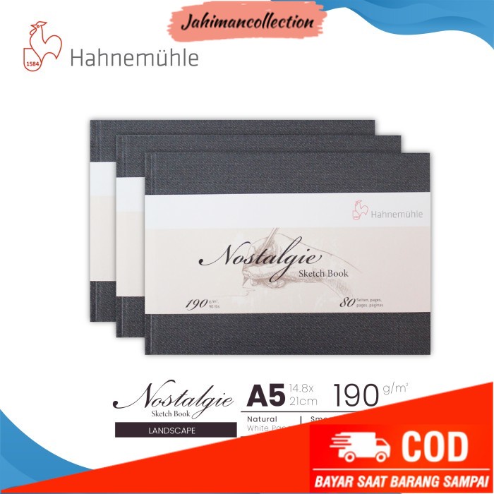 

✨ BISA COD ✨ Buku Sketsa Hahnemuhle Nostalgie A5 Hard Cover Sketchbook