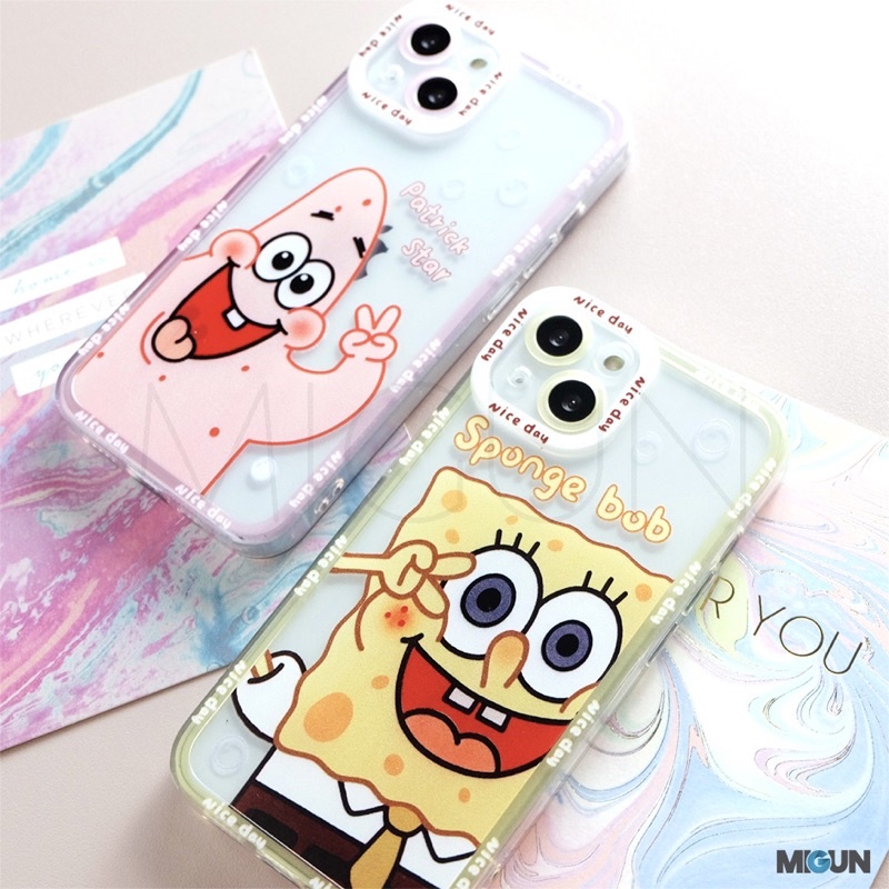 New! SpongeB*b Case - Softcase fullcover for iPhone 7 8 SE2020 7+ 8+ X XS XR XSMAX 11 12 13 MINI PRO PROMAX