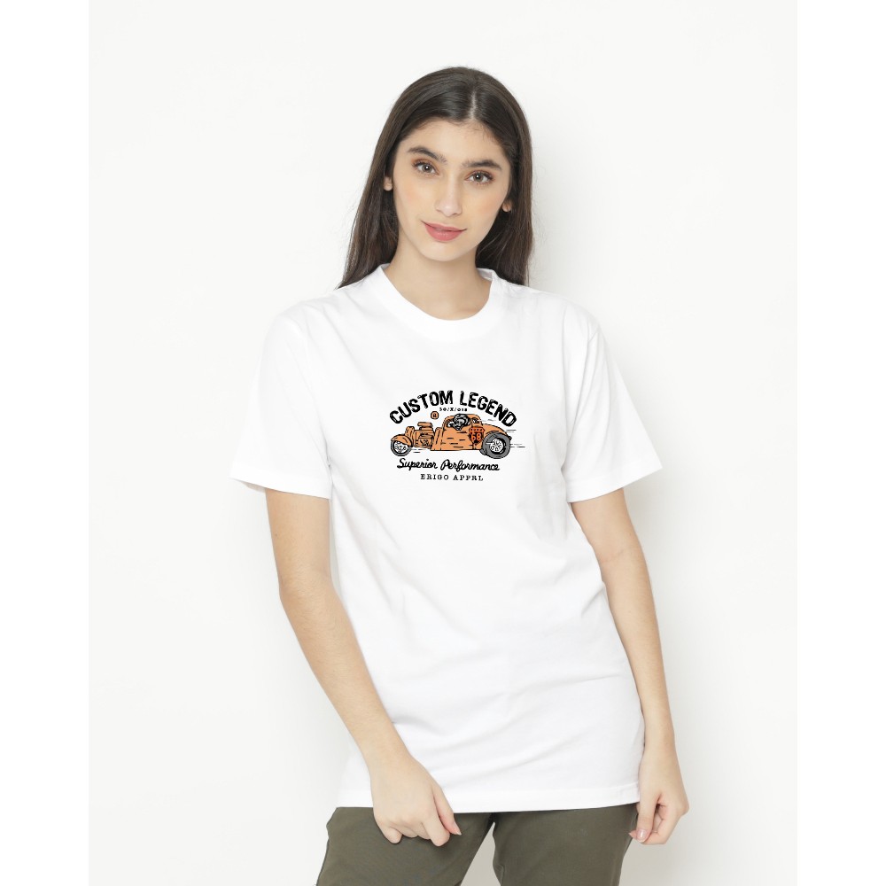  Erigo  T Shirt Performance White Shopee Indonesia