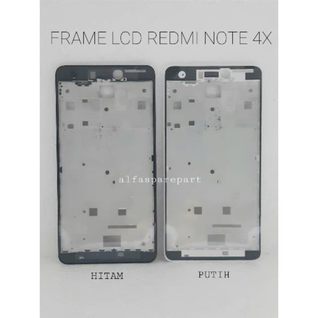 FRAME LCD / TATAKAN LCD REDMI NOTE 4X Hitam / Putih