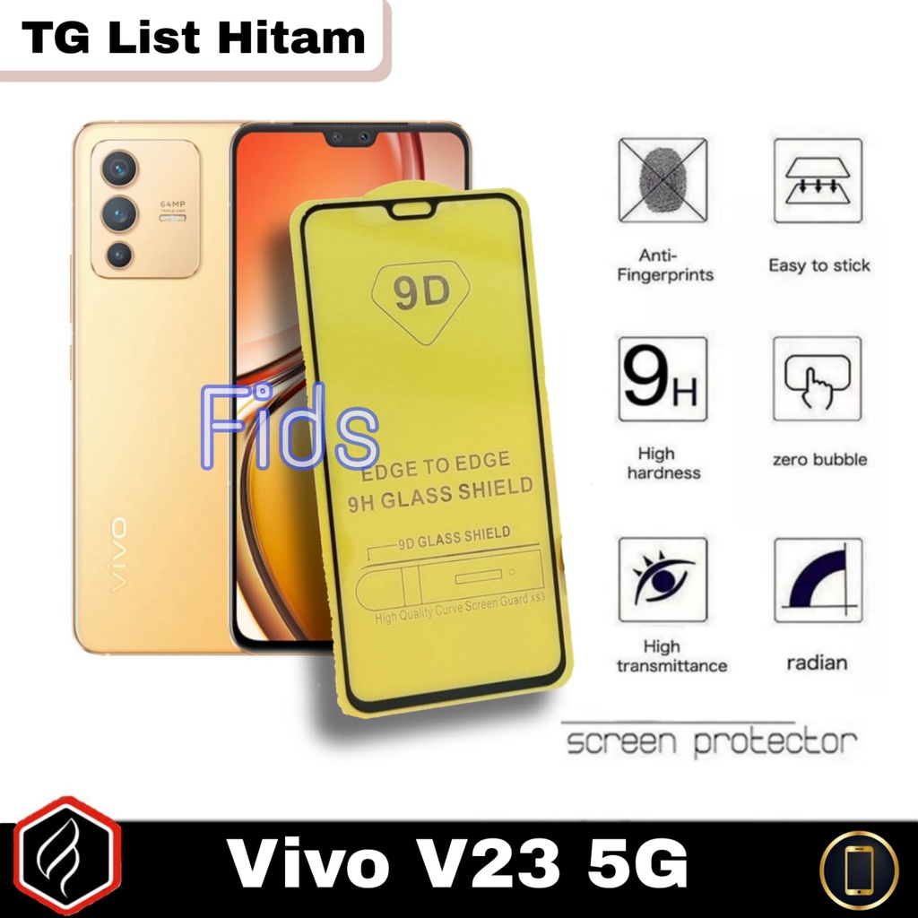 [PAKET HEMAT] 3in1 Vivo V23 5G Tempered Glass Anti Gores Layar Kaca Free Camera Glass &amp; Skin Carbon For V23 5G Paket 3 in 1