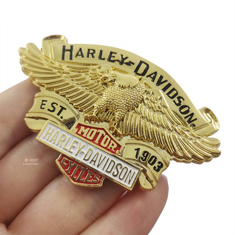 1 X Metal HARLEY DAVIDSON Motor Auto Bike Decorative Emblem Badge Sticker Decal Harley Eagle