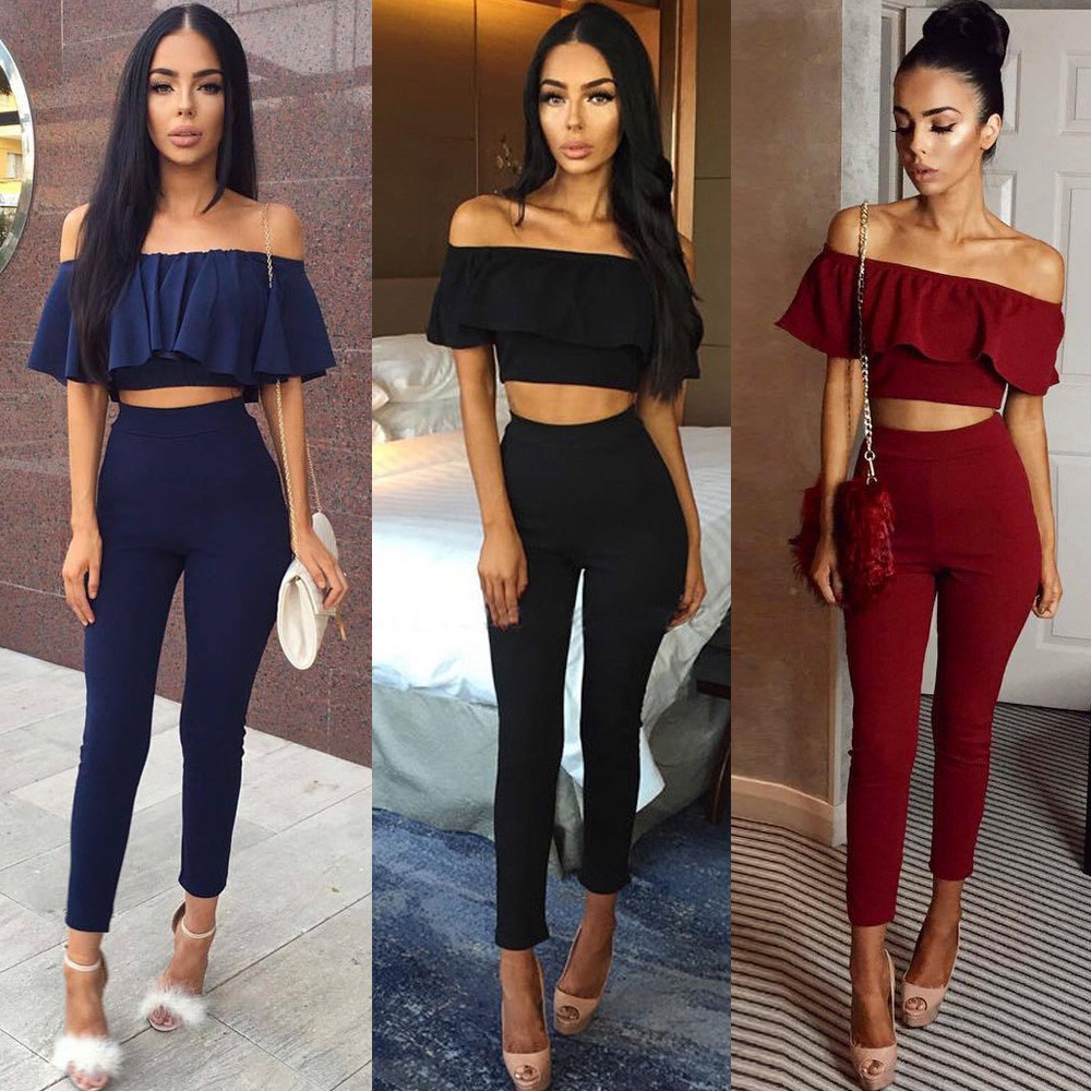 crop top with jumpsuit