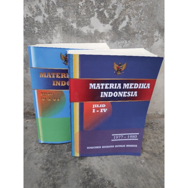 Paket 2 Buku MMI Materia Medika Indonesia Termurah