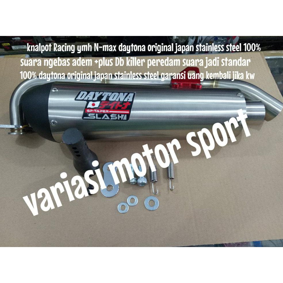Terlaris!! Knalpot Racing Nmax Knalpot Daytona Nmax Original Plus Db Killer Stainlesa Steel