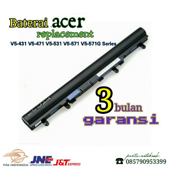 Baterai laptop acer v5-431 v5-471 v5-531 v5-471 v5-571G