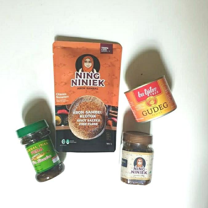 

Paket Lauk Sambal Serba Pedas Penambah Napsu Makan (Sambal Roa, Gudeg