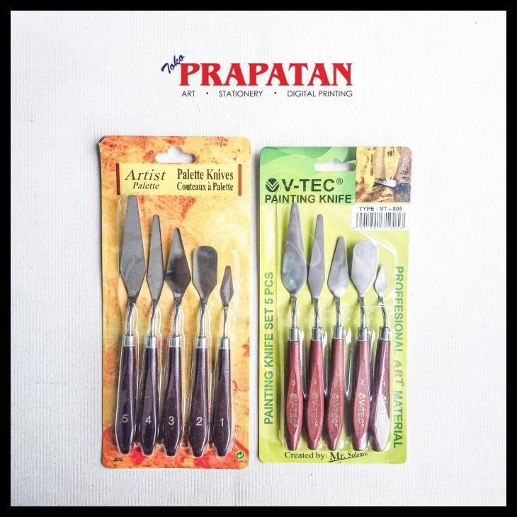

BISA COD PISAU PALET / PAINTING KNIFE V-TEC SET (5 PCS) TERBAIK 11