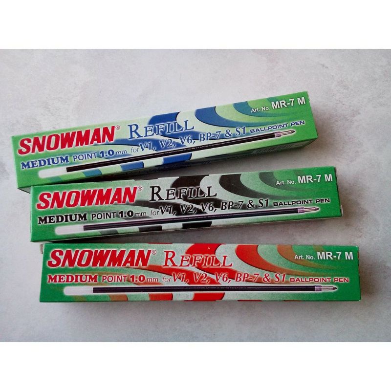 

Snowman Refill Pen V1 / V2 / V6 / BP-7 / S1 MEDIUM 1.0 mm