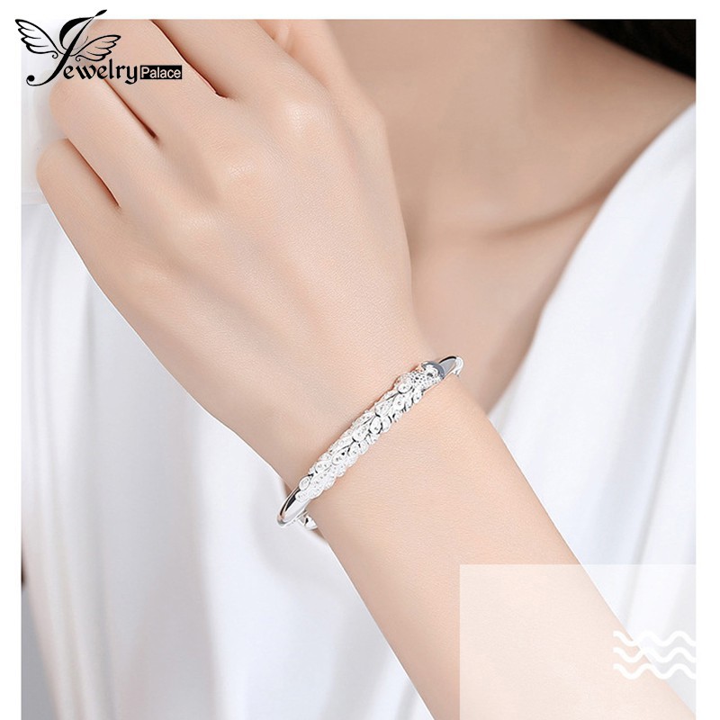 925 perak sterling gelang riak air gelang fashion perhiasan wanitagelang sayap merak perempuan mendorong tarik gelang fashion jewellery/bracelet female peacock wings push pull bracelet fashion jewellery