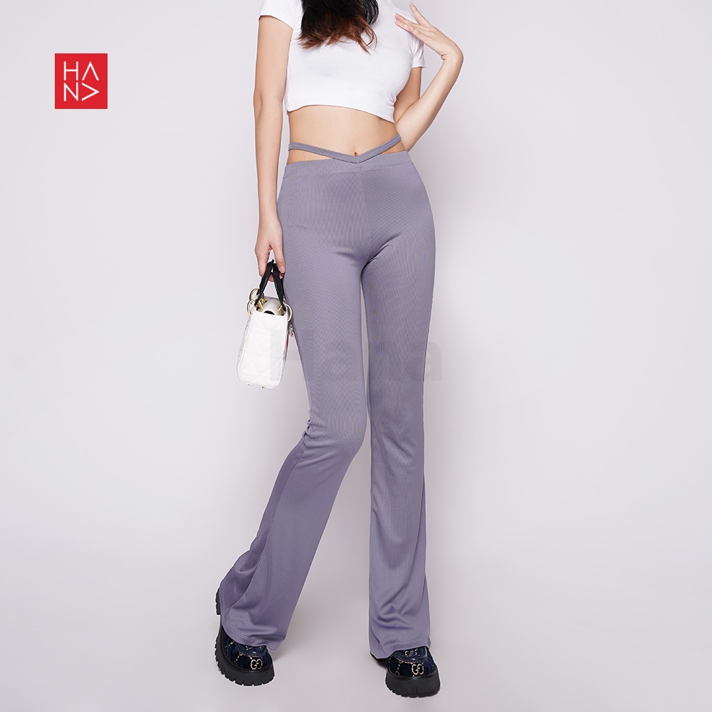 Hana Fashion - Berlin Rope Long Pants Celana Highwaist - LP134