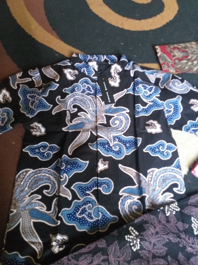 Couple Kemeja Batik Anak Lengan Panjang Baturaden Maroon By Nattaline