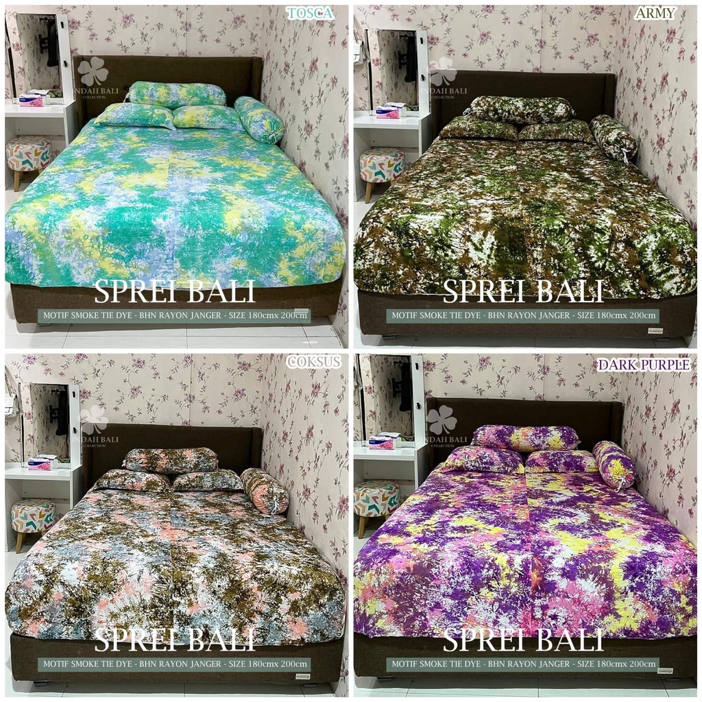 SPREI BALI MOTIF TIE DYE SMOKE