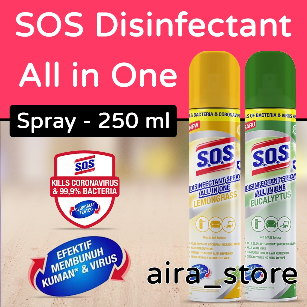 SOS Disinfectant Spray All In One - 250ml