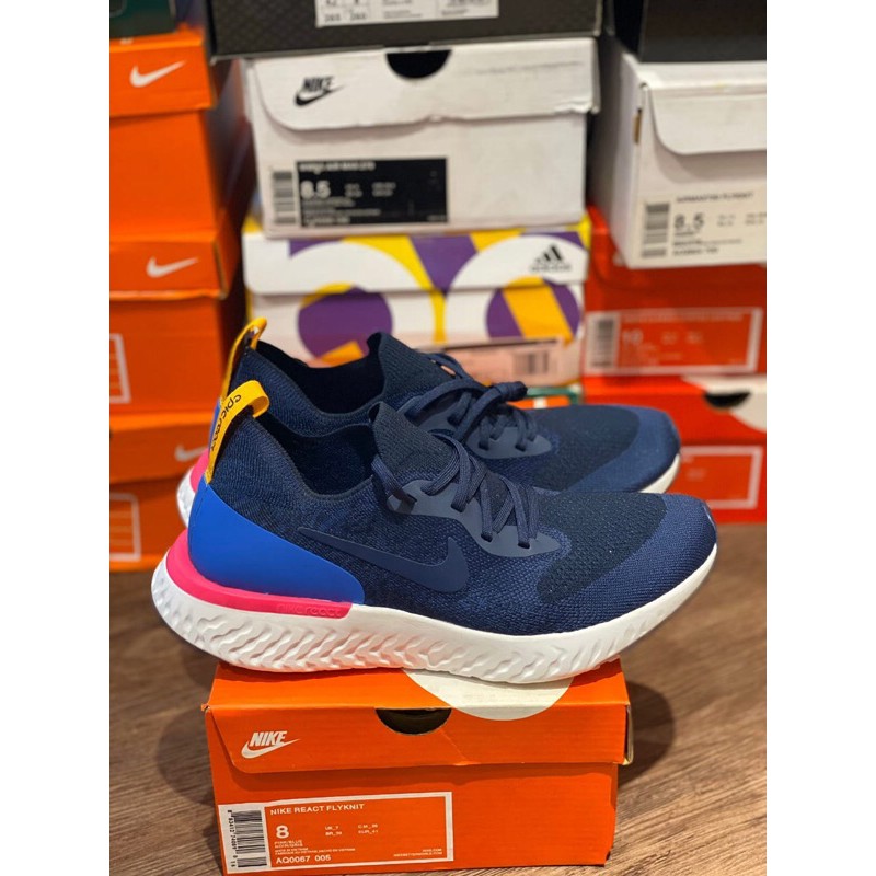 nike epic react flyknit 2 blue