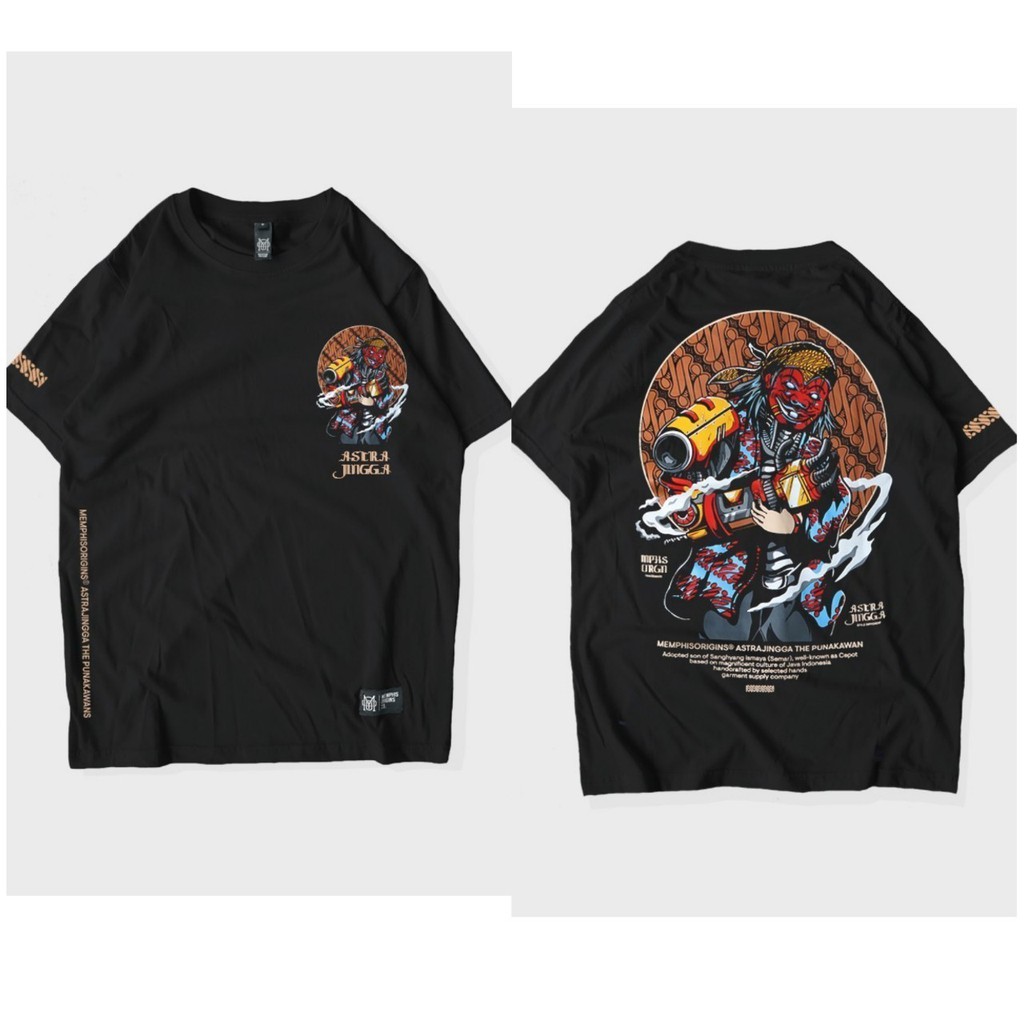 Tshirt sukajan wayang-kaos pria astra jingga -kaos hospital playlist-kaos hitam sunda wani