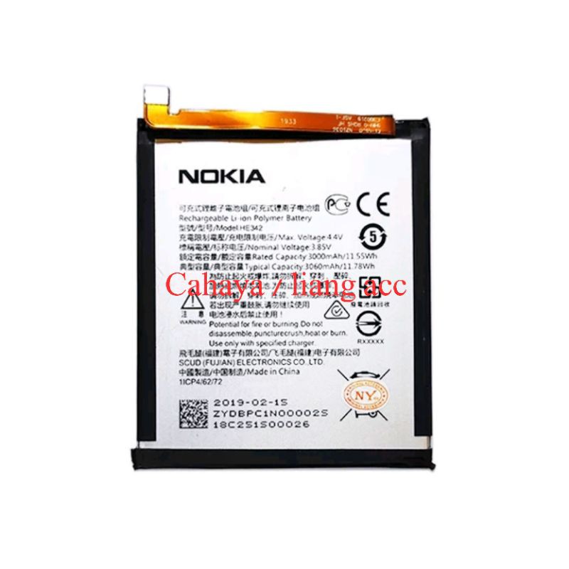 BATERAI NOKIA 6 1 PLUS HE342 BATTERY NOKIA HE342 ORI
