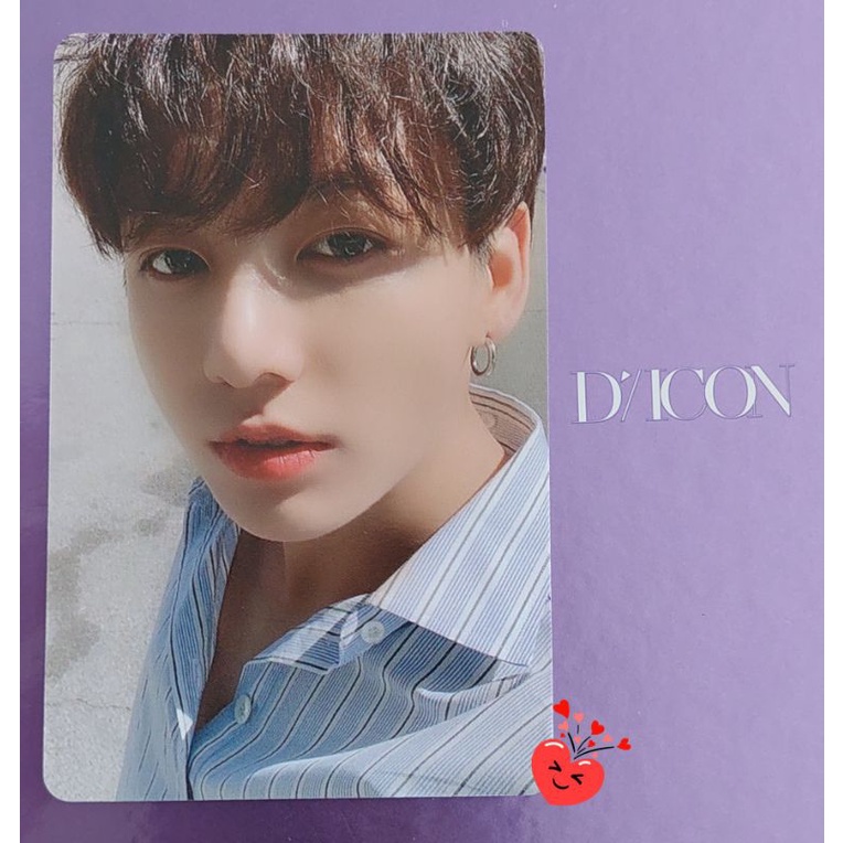 BTS Jungkook Glowing ( Close Up )  D'ICON Official Photocard