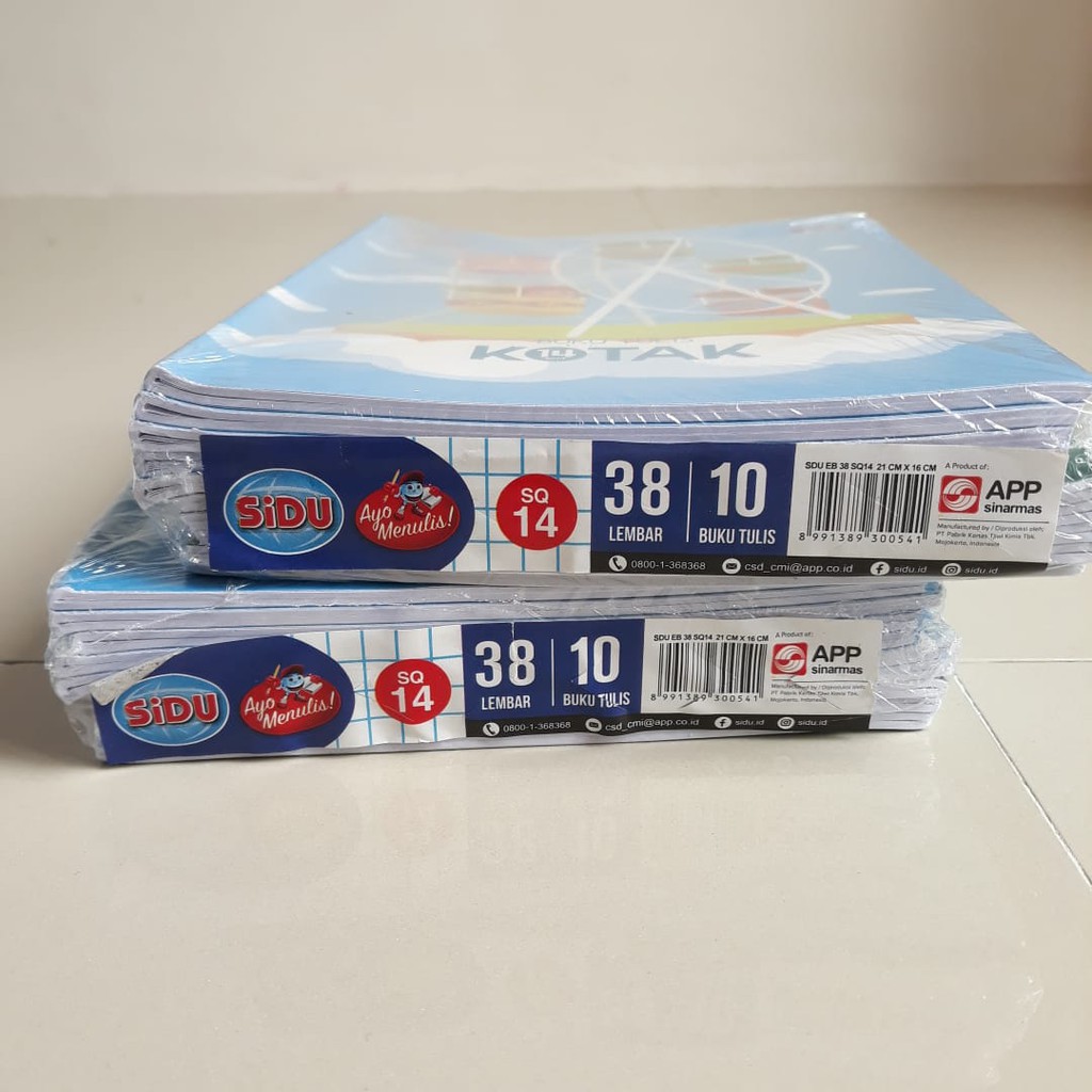 

Buku Tulis Kotak 38 lembar (sidu)
