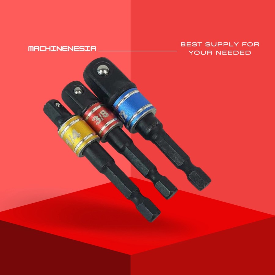 ADAPTER KUNCI SHOCK KUNCI SOK KUNCI BUAH UNTUK MESIN BOR / BOR LISTRIK
