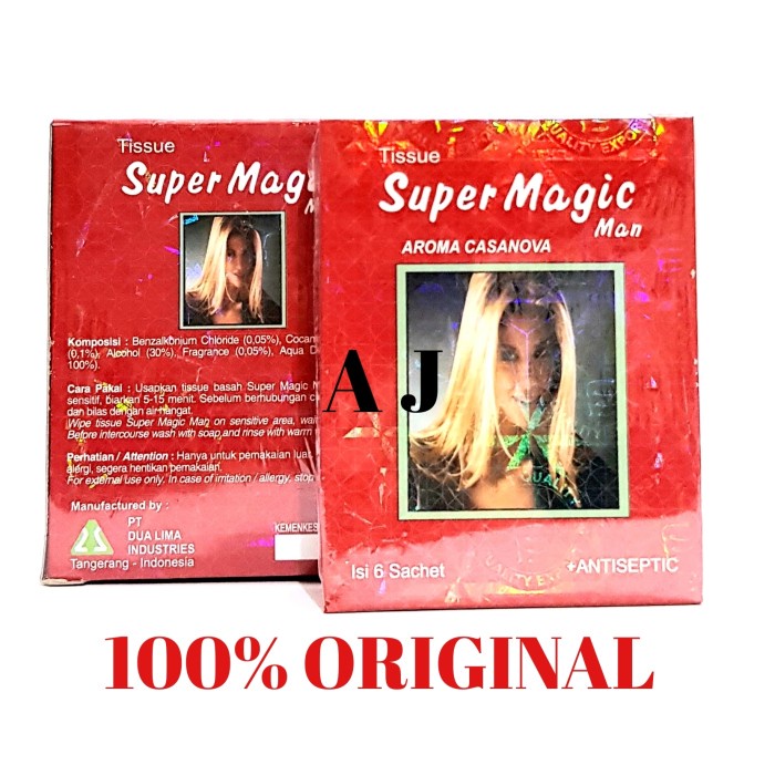 TISSUE / TISU SUPER MAGIC MAN AROMA CASANOVA AMPUH