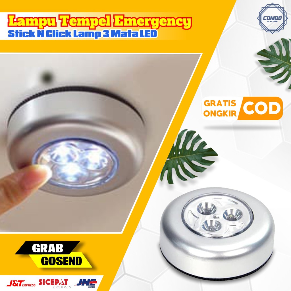 Lampu Tempel Led Sentuh Mini Stick N Clik Touch Lamp Emergency