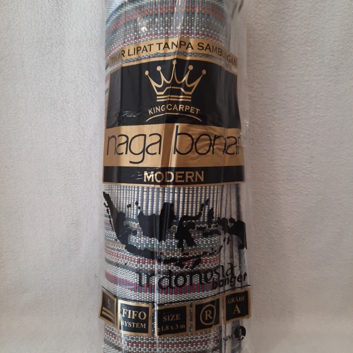 Tikar - Tikar Lipat Tenun Tanpa Sambungan Naga Bonar 2X3M Tikar Tiker Piknik