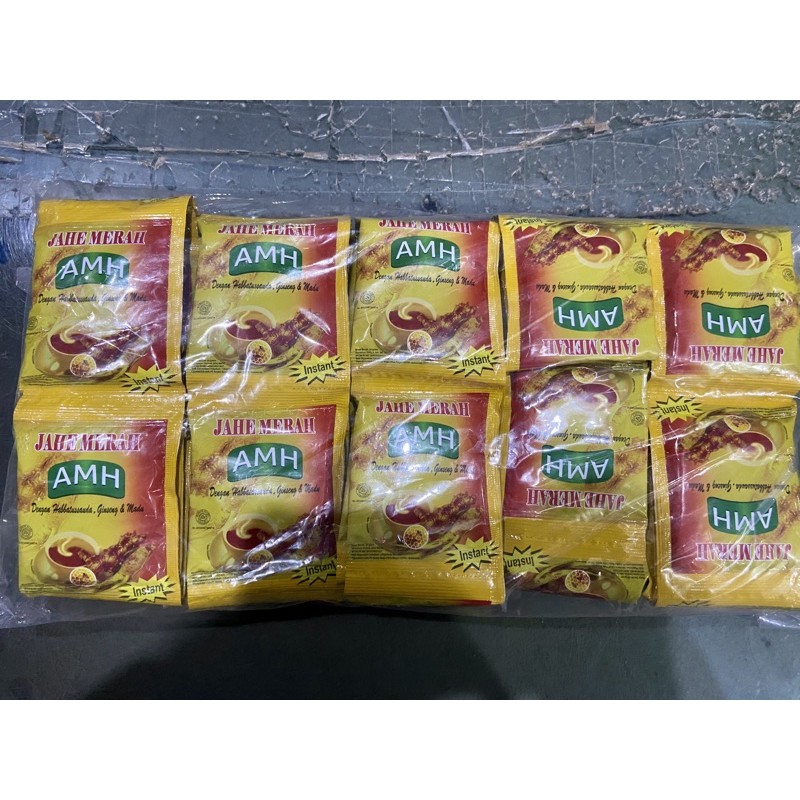 

jahe merah AMH sachet 20 GR / pak