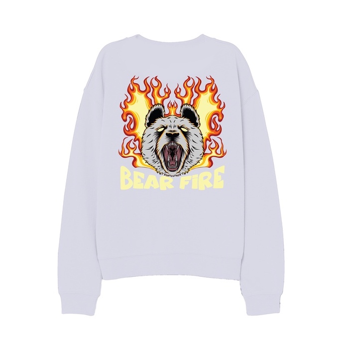 Sweater Crewneck  Pria BearFire Fleece Size M - XXL