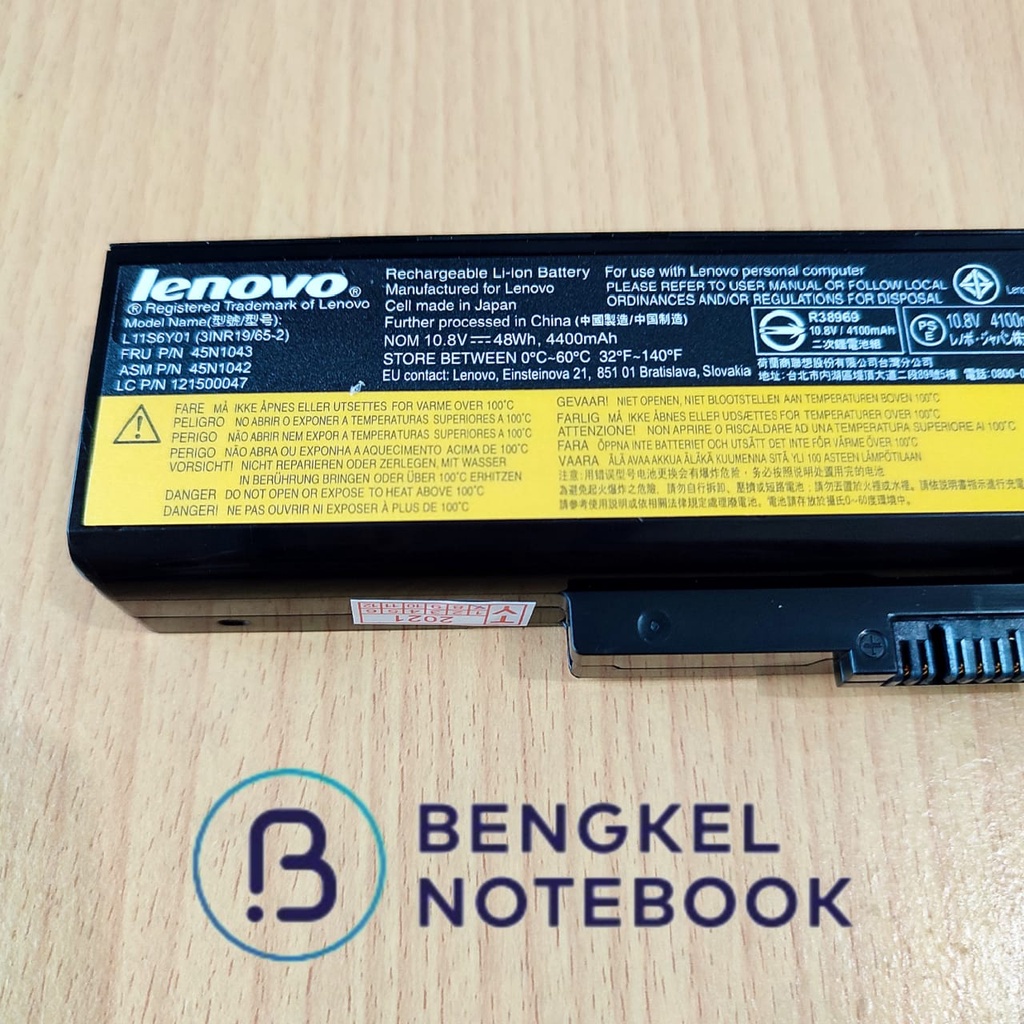 Baterai Lenovo Y480 B490 B580 B585 B590 G700 P585 45N1043 45N1044 45N1045