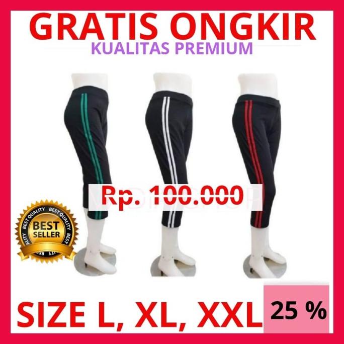 Celana Olahraga Wanita celana senam aerobik 3/4 Gym & Fitnes Aerobik