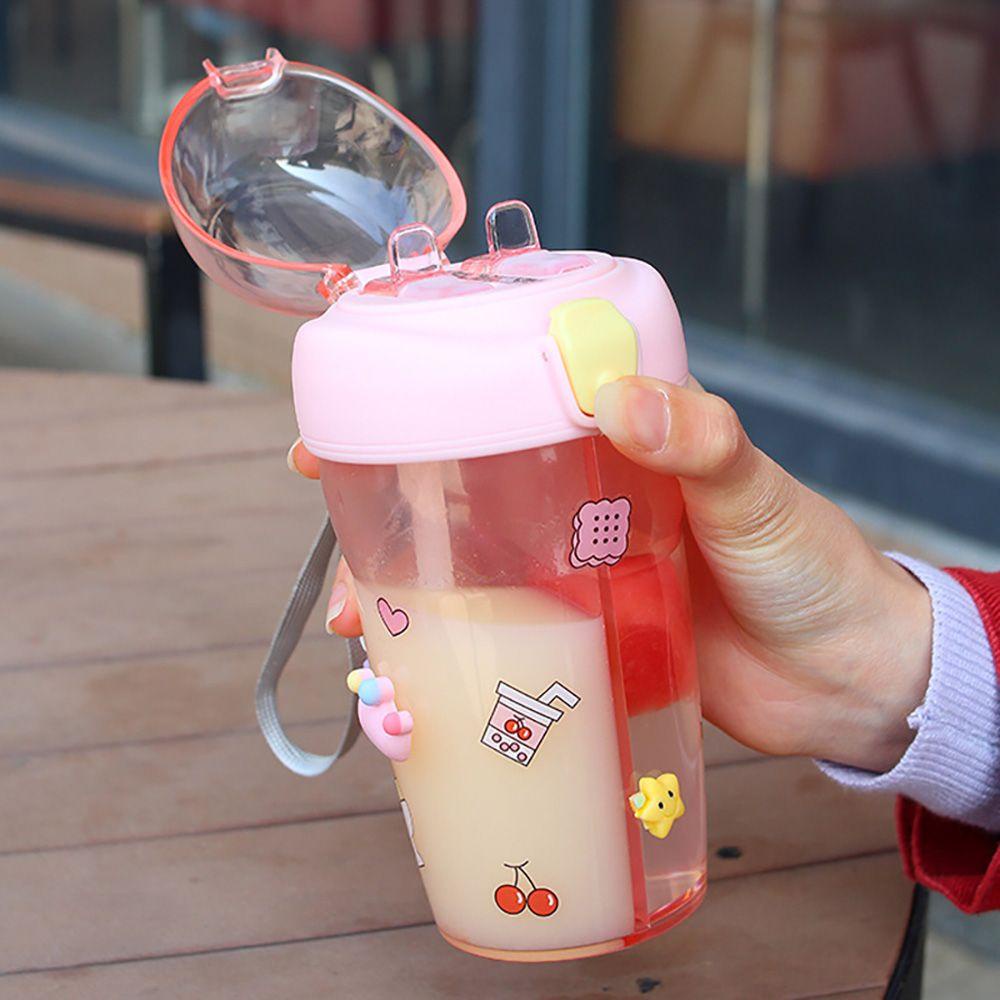 Suyo Botol Minum Dengan Sedotan Ukuran 430ml Untuk Sekolah / Outdoor