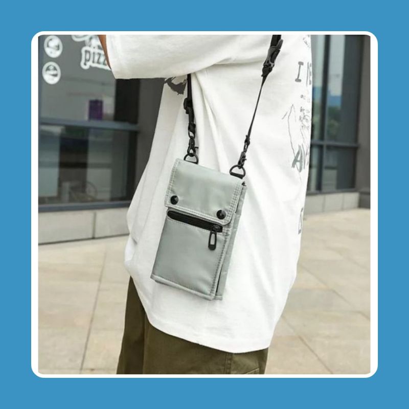 Tas Selempang Pocket wallet Hp Pria Wanita Tas Hanging Phone