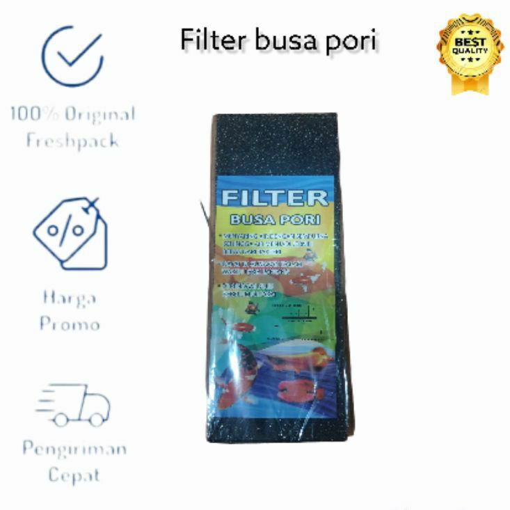 KAPAS BUSA FILTER PORI KAPAS BUSA BIO FOAM 28x10 FILTER AQUARIUM AQUASCAPE