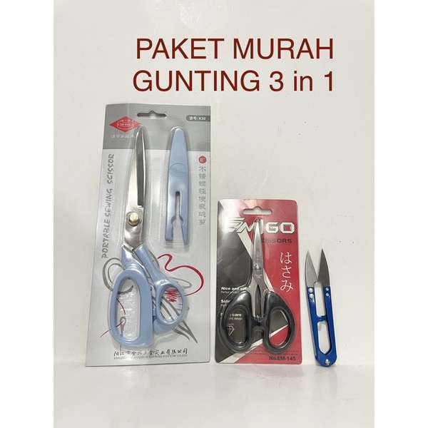

PAKET MURAH GUNTING PORTABLE + GUNTING EMIGO + GUNTING BENANG KANGYAN
