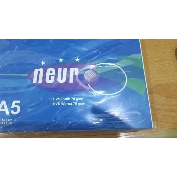 

♕ Kertas A5 Hvs Putih 70Gr Neuro ( A4 / 2 ) Perpack ✻