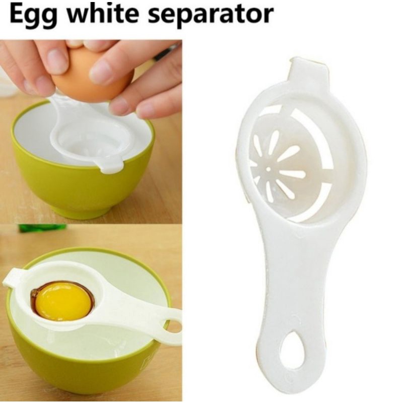 sendok pemisah kuning telur saringan telur egg white separator