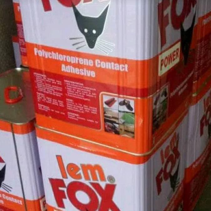 

Terlaris LEM FOX KUNING 14KG / LEM KARPET SENDAL KULIT KAYU HPL KARET Baru