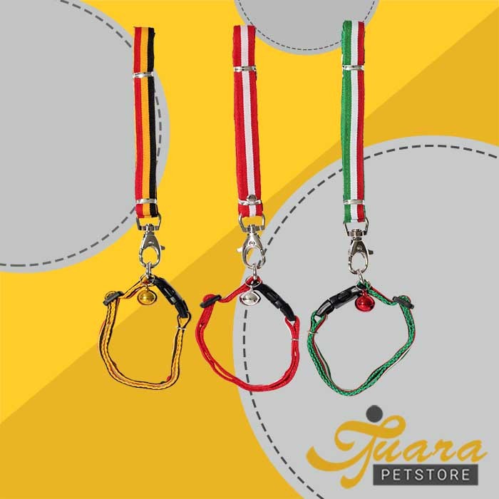 Harness Tali Kalung Motif Bell Lonceng Sedang Anjing Kucing Kelinci