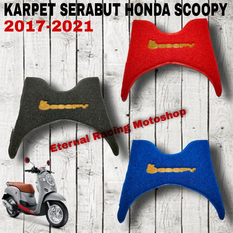 KARPET SERABUT HONDA SCOOPY 2017-2021/KARPET MOTOR SCOOPY/KARPET SCOOPY/PIJAKAN KAKI HONDA SCOOPY