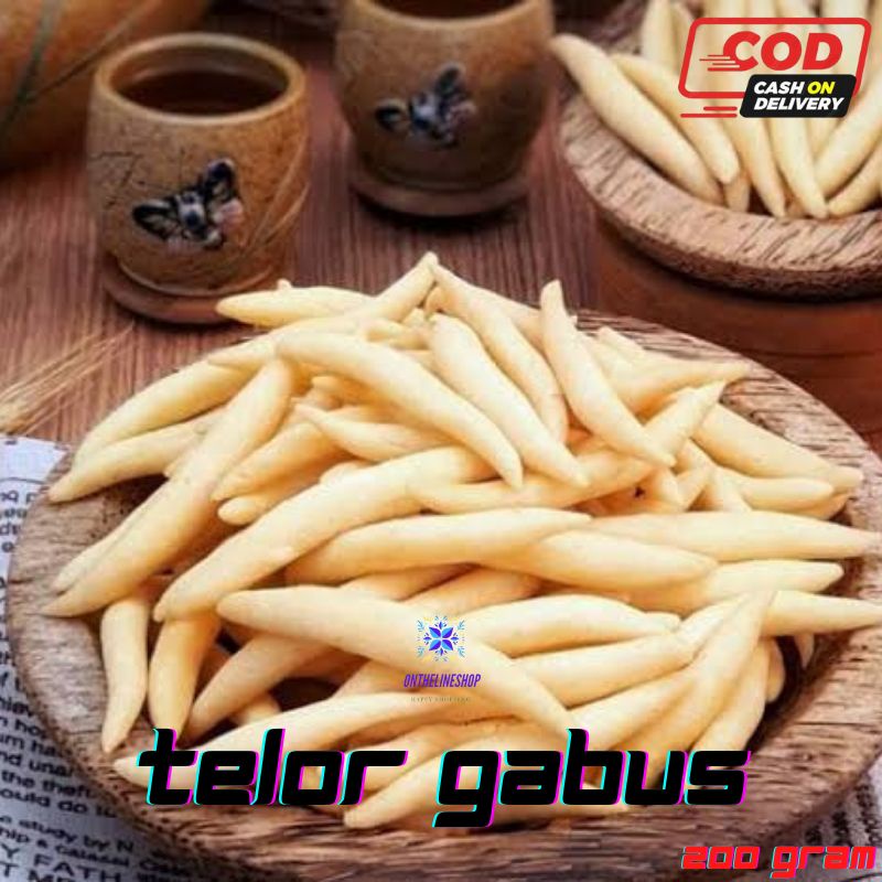 

Telor gabus 200gram / cemilan murah / kue kering.