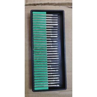 Diamond Bor Batu Cincin 30Pcs Mini Grinder Mata Tuner Ukir Grafir Mata Bor Grafir Pelubang Ukir Keci